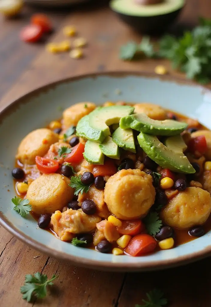 28 Healthy Chicken and Dumplings Recipes That Feel Cozy - 10. Southwest Chicken and Dumplings