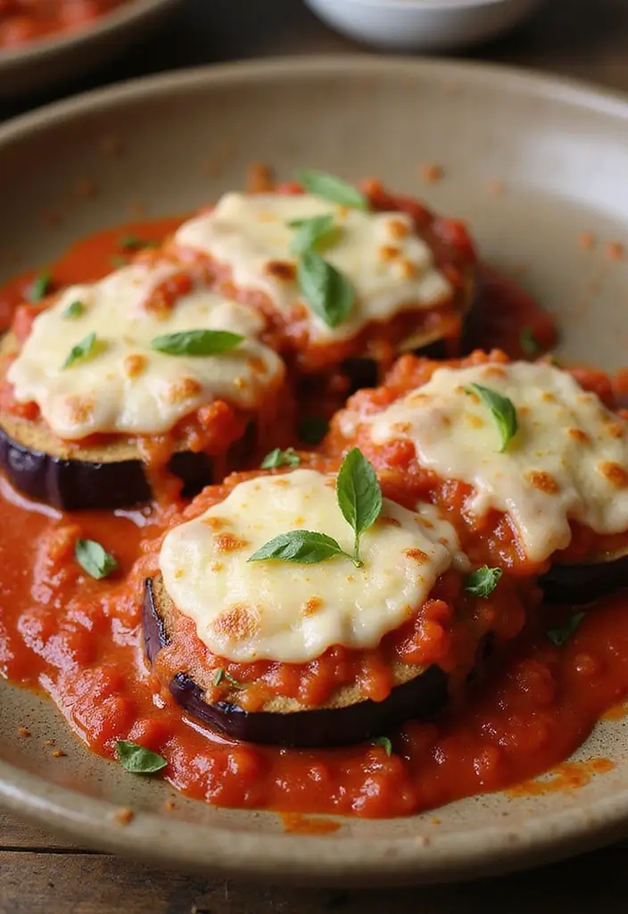 28 Healthy Dinner Recipes for Weight Losing That Actually Satisfy - 12. Eggplant Parmesan