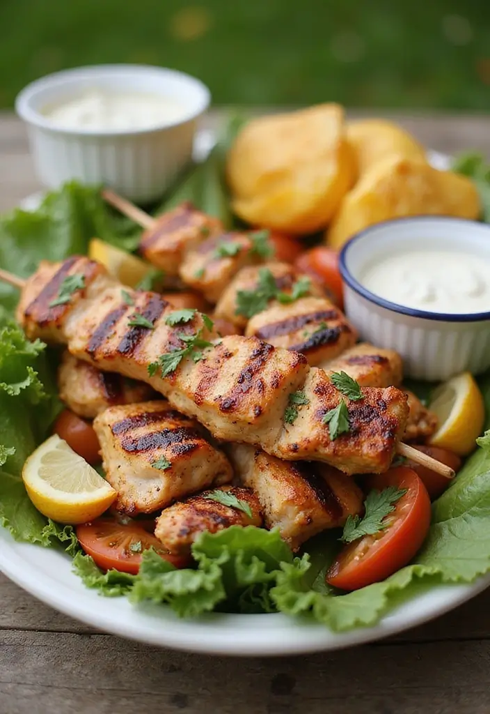 28 Healthy Dinner Recipes for Weight Losing That Actually Satisfy - 18. Greek Chicken Souvlaki