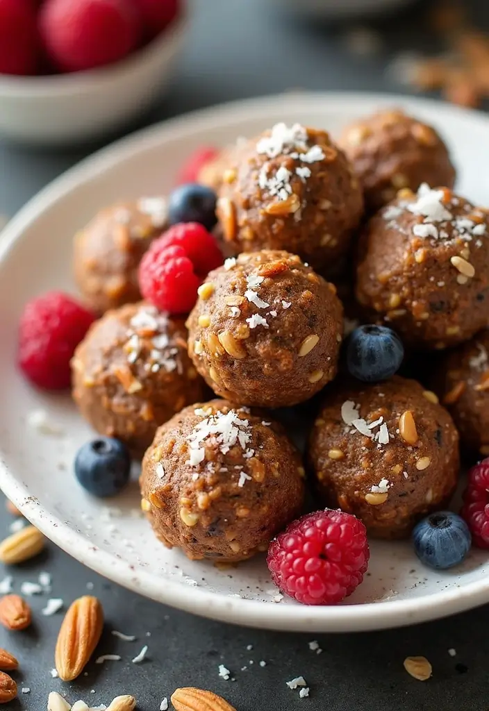 28 Healthy Dinner Recipes for Weight Losing That Actually Satisfy - 28. Fruit & Nut Energy Bites