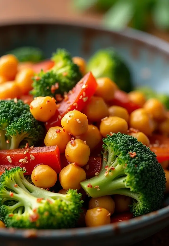 28 Healthy Dinner Recipes for Weight Losing That Actually Satisfy - 3. Spicy Chickpea Stir-Fry