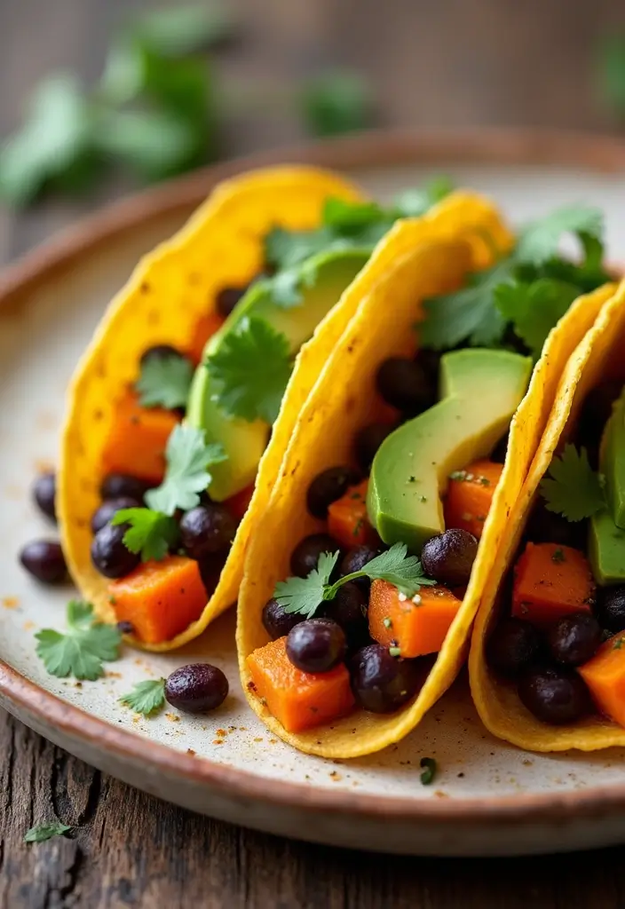 28 Healthy Dinner Recipes for Weight Losing That Actually Satisfy - 7. Sweet Potato and Black Bean Tacos