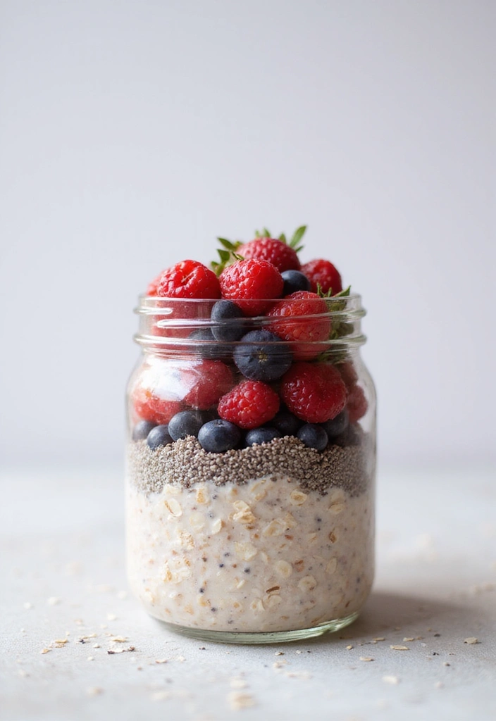 28 Healthy Recipes for Weight Losing That Are Filling - 15. Berry Overnight Oats
