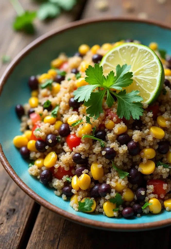 28 Healthy Recipes for Weight Losing That Are Filling - 2. Quinoa Salad with Black Beans and Corn