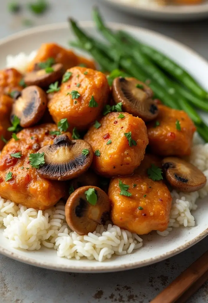 28 Orange Chicken Recipe Healthy Versions You’ll Love - 27. Orange Chicken with Mushrooms