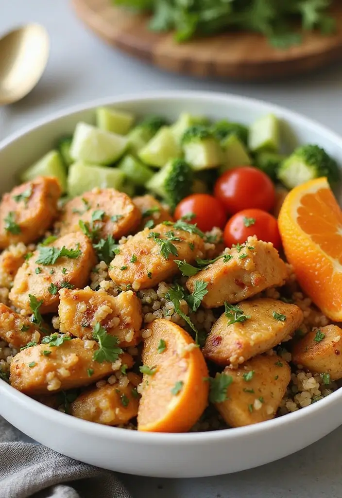 28 Orange Chicken Recipe Healthy Versions You’ll Love - 6. Orange Chicken Quinoa Bowl