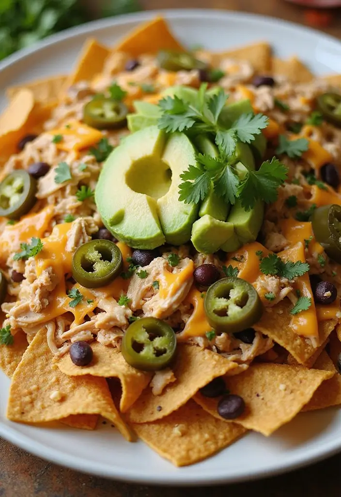 28 Shredded Chicken Recipes: Healthy Meals Made Easy - 22. Shredded Chicken Nachos