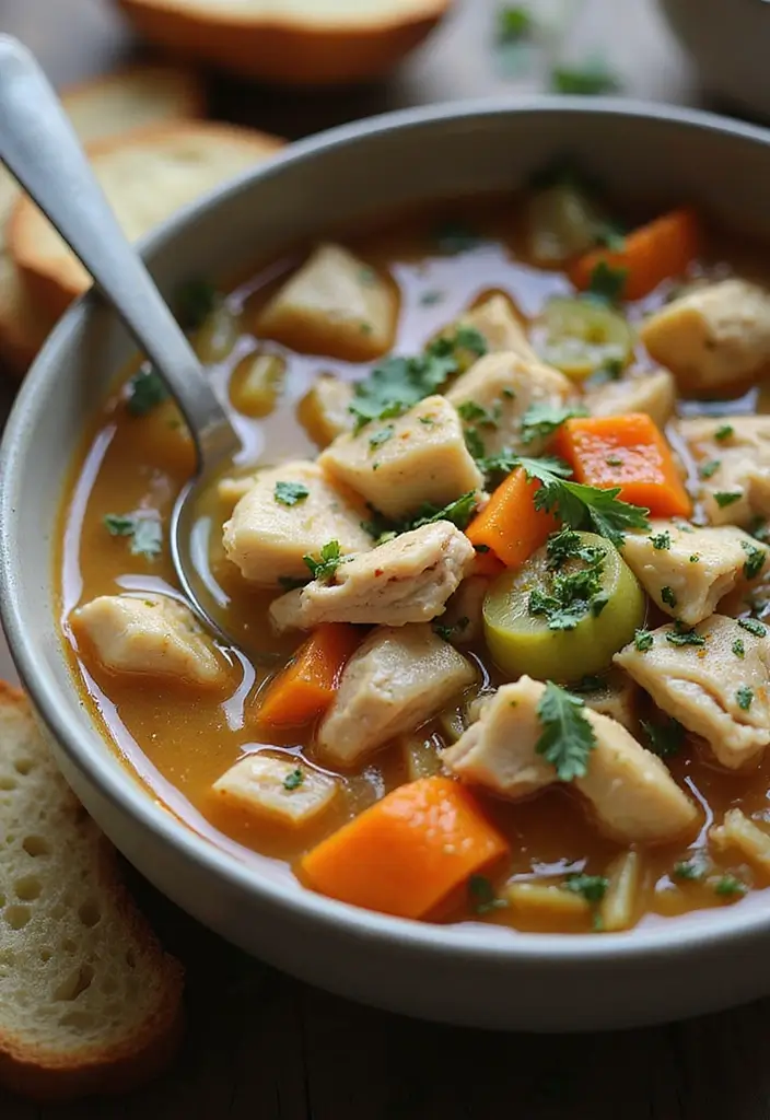 28 Shredded Chicken Recipes: Healthy Meals Made Easy - 8. Shredded Chicken Soup