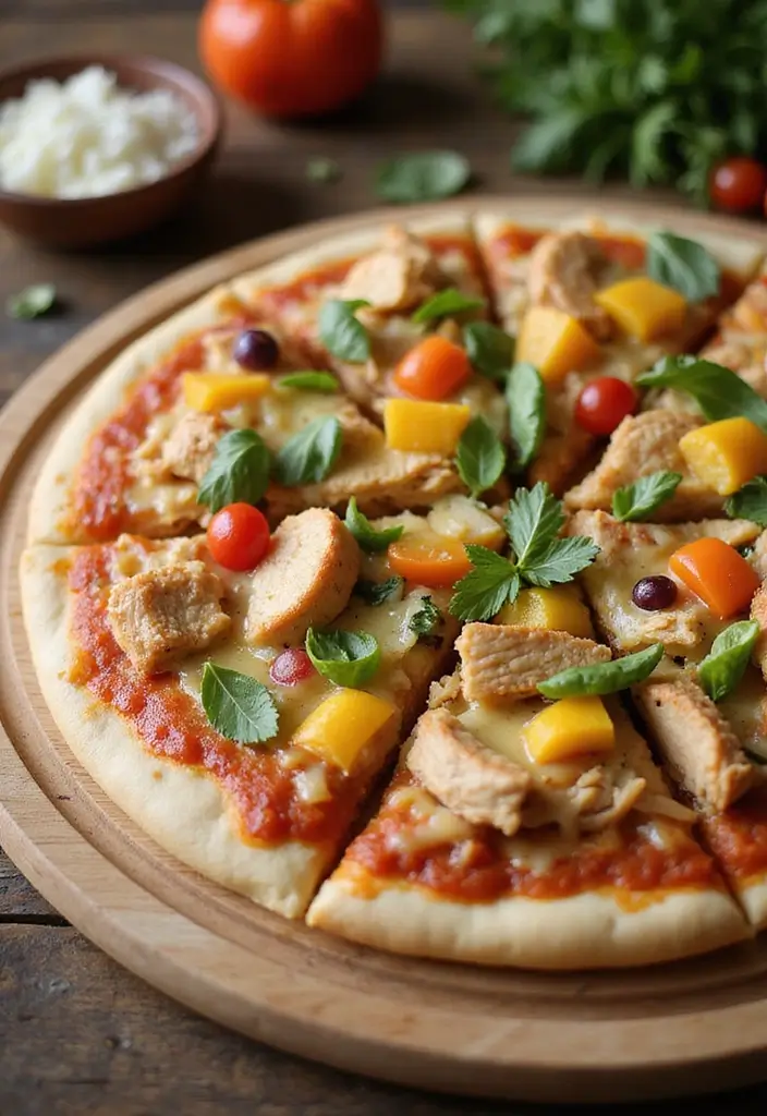 28 Shredded Chicken Recipes: Healthy Meals Made Easy - 9. Shredded Chicken Pizza