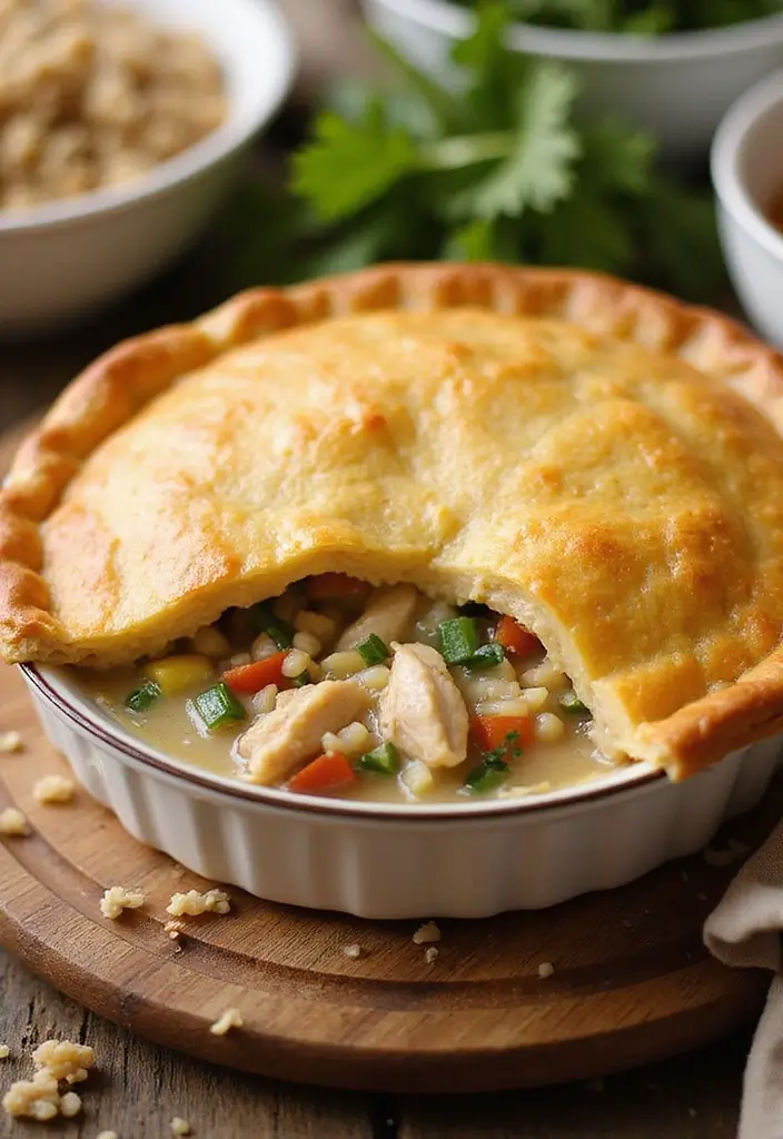 29 Chicken Pot Pie Healthy Recipes That Taste Like Comfort - 15. Chicken Pot Pie with Wild Rice