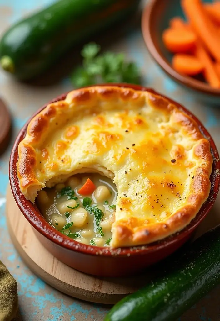 29 Chicken Pot Pie Healthy Recipes That Taste Like Comfort - 21. Chicken Pot Pie with Zucchini