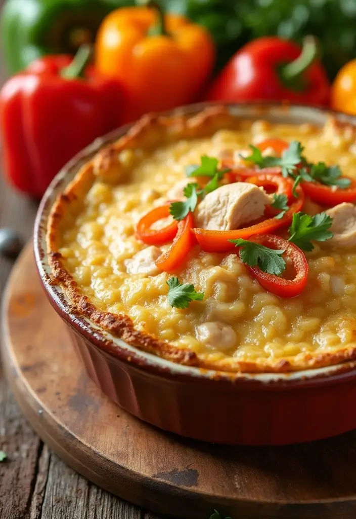 29 Chicken Pot Pie Healthy Recipes That Taste Like Comfort - 23. Chicken Pot Pie with Peppers and Onions