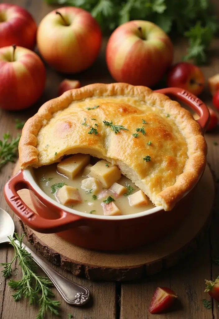 29 Chicken Pot Pie Healthy Recipes That Taste Like Comfort - 27. Chicken Pot Pie with Apples