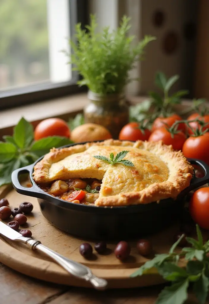 29 Chicken Pot Pie Healthy Recipes That Taste Like Comfort - 6. Mediterranean Chicken Pot Pie