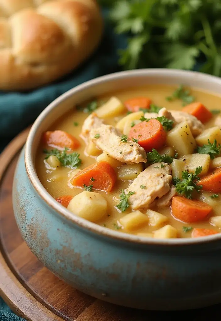 29 Chicken Pot Pie Healthy Recipes That Taste Like Comfort - 8. Chicken and Vegetable Pot Pie Soup