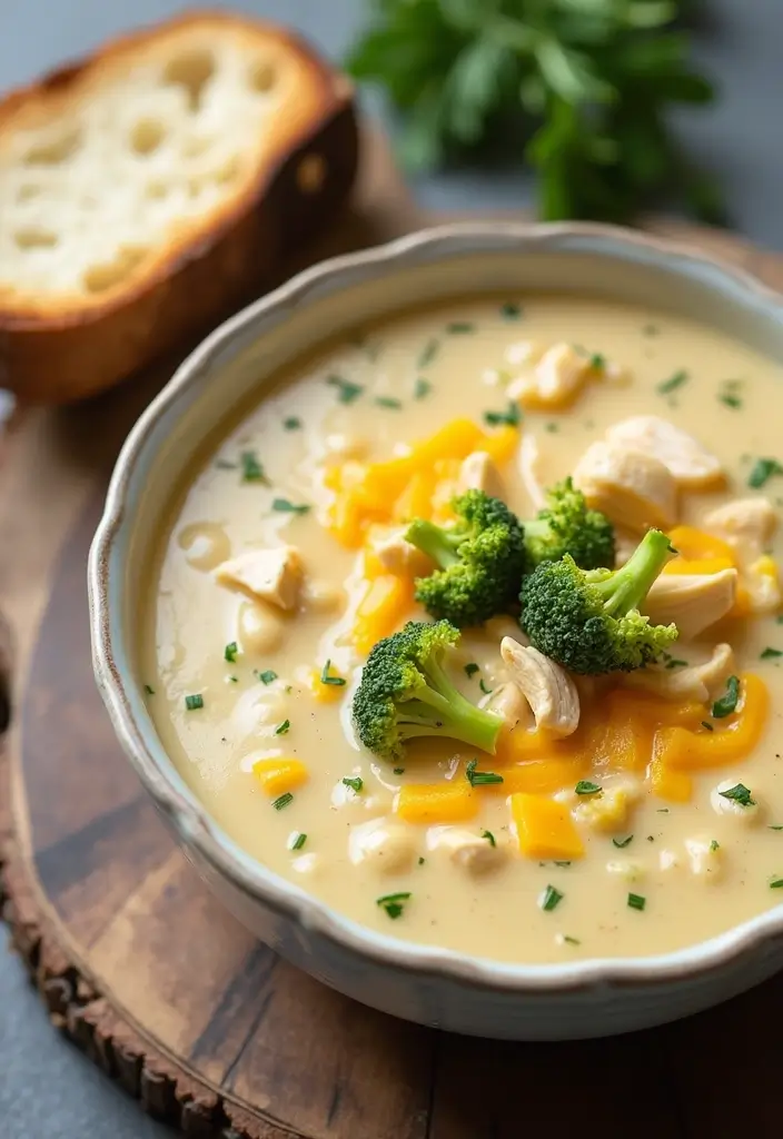 29 Chicken and Broccoli Recipes Healthy Dinners That Hit the Spot - 16. Chicken Broccoli Cheddar Soup