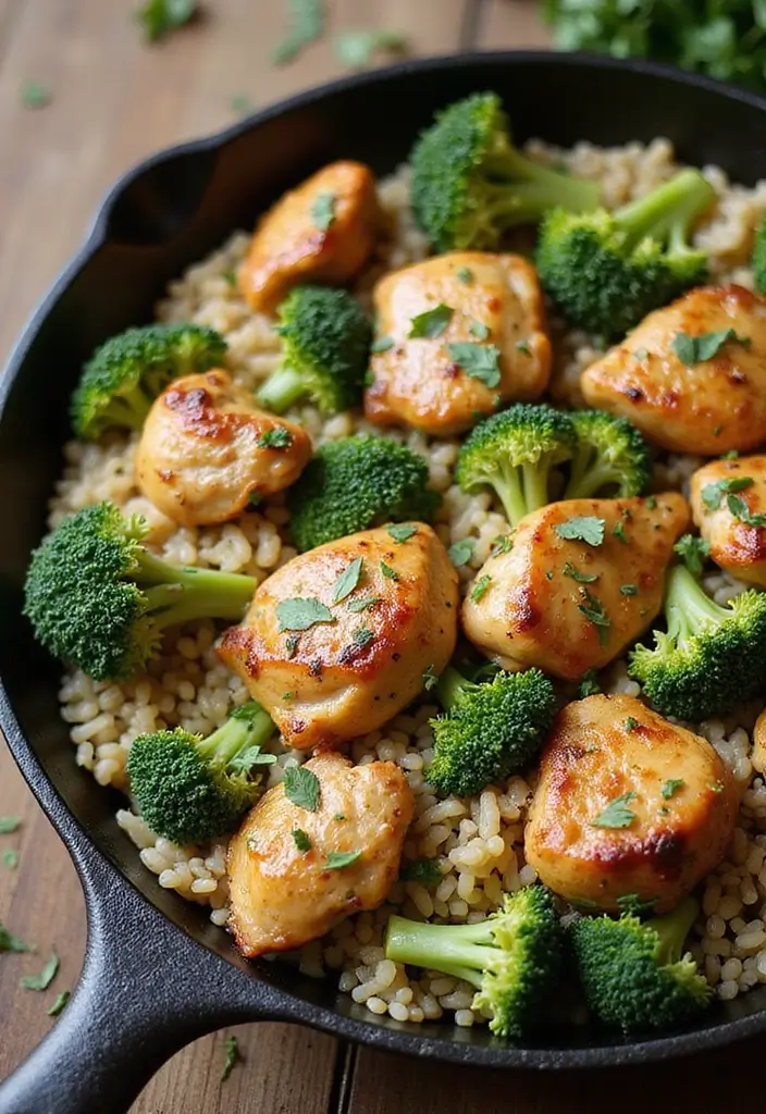 29 Chicken and Broccoli Recipes Healthy Dinners That Hit the Spot - 4. One-Pan Chicken and Broccoli Rice