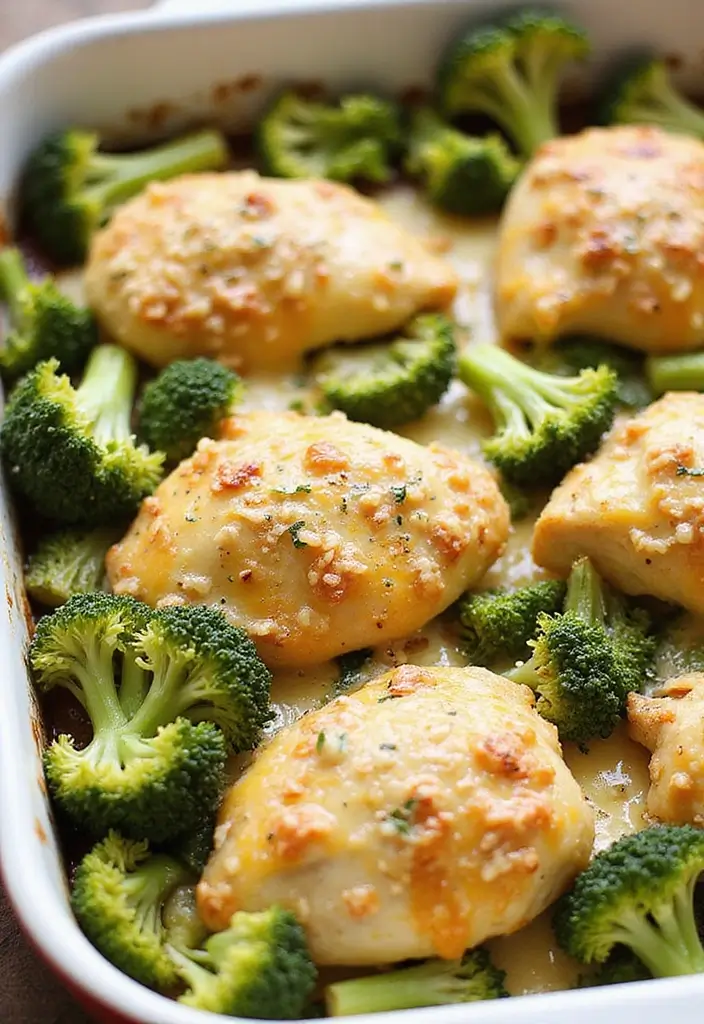 29 Chicken and Broccoli Recipes Healthy Dinners That Hit the Spot - 5. Garlic Parmesan Chicken and Broccoli Bake