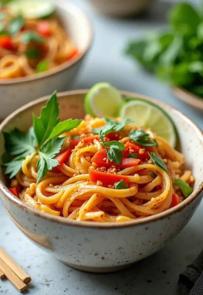 29 Easy Healthy Pasta Recipes That Taste Like Comfort Food - 21. Thai Coconut Noodles