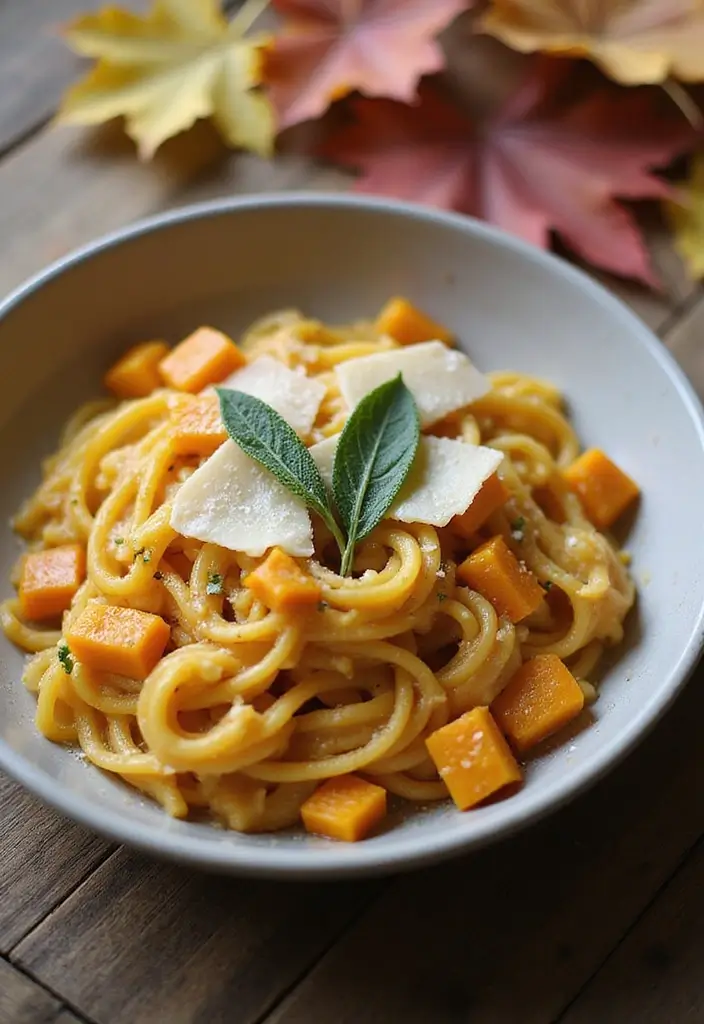 29 Easy Healthy Pasta Recipes That Taste Like Comfort Food - 4. Butternut Squash Pasta with Sage