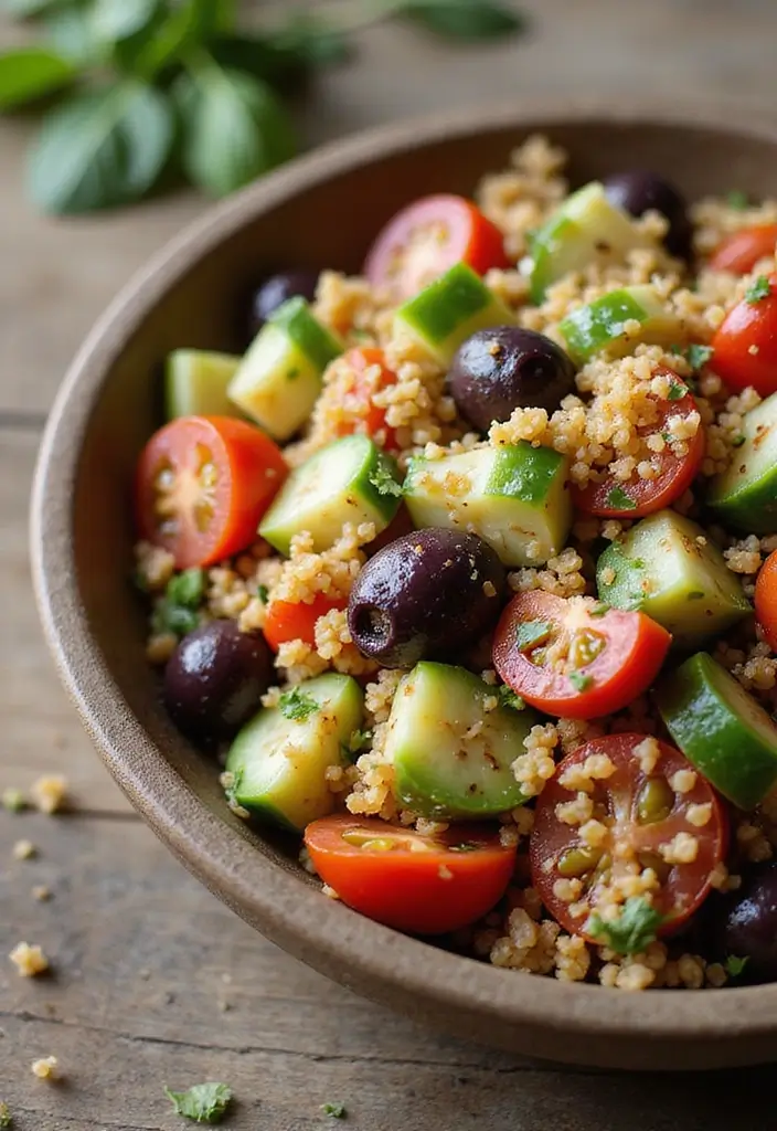 29 Easy Healthy Salad Recipes That Burst With Fresh Flavor - 1. Mediterranean Quinoa Salad