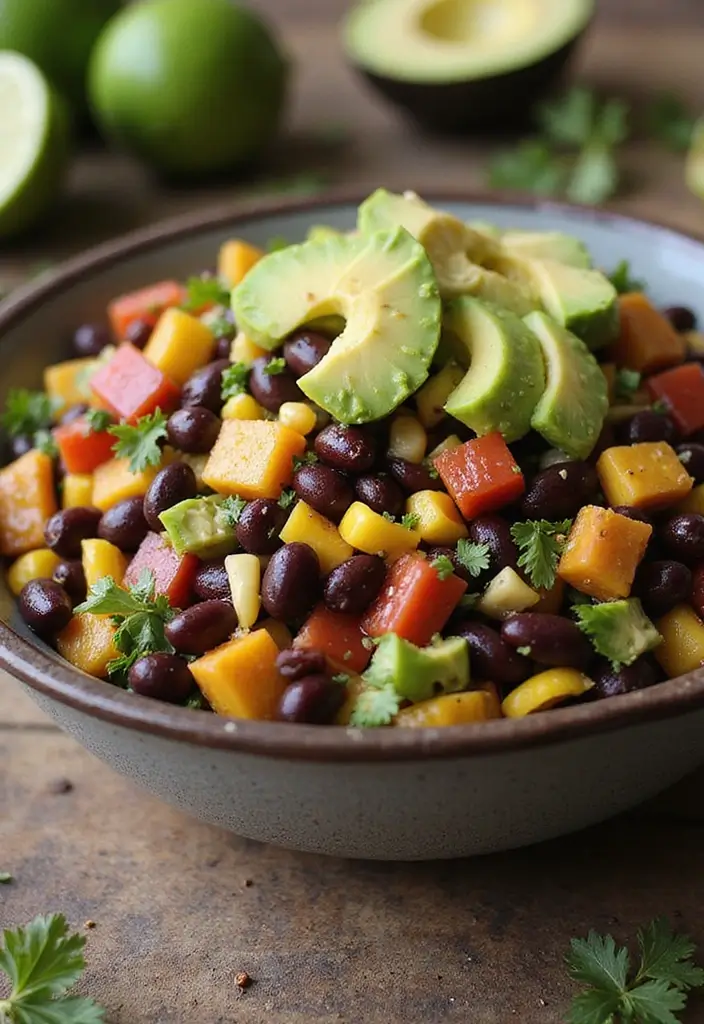 29 Easy Healthy Salad Recipes That Burst With Fresh Flavor - 13. Southwest Black Bean Salad