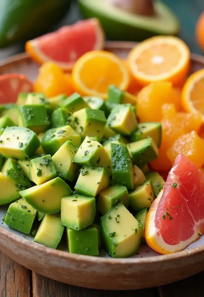 29 Easy Healthy Salad Recipes That Burst With Fresh Flavor - 17. Avocado and Citrus Salad