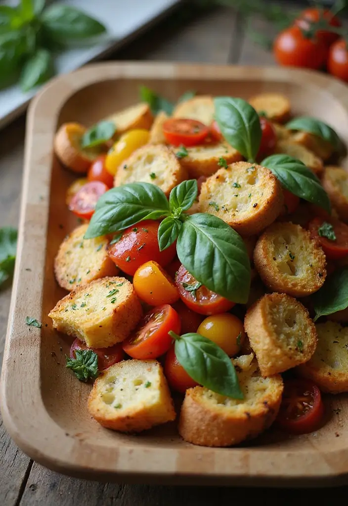 29 Easy Healthy Salad Recipes That Burst With Fresh Flavor - 18. Panzanella Salad