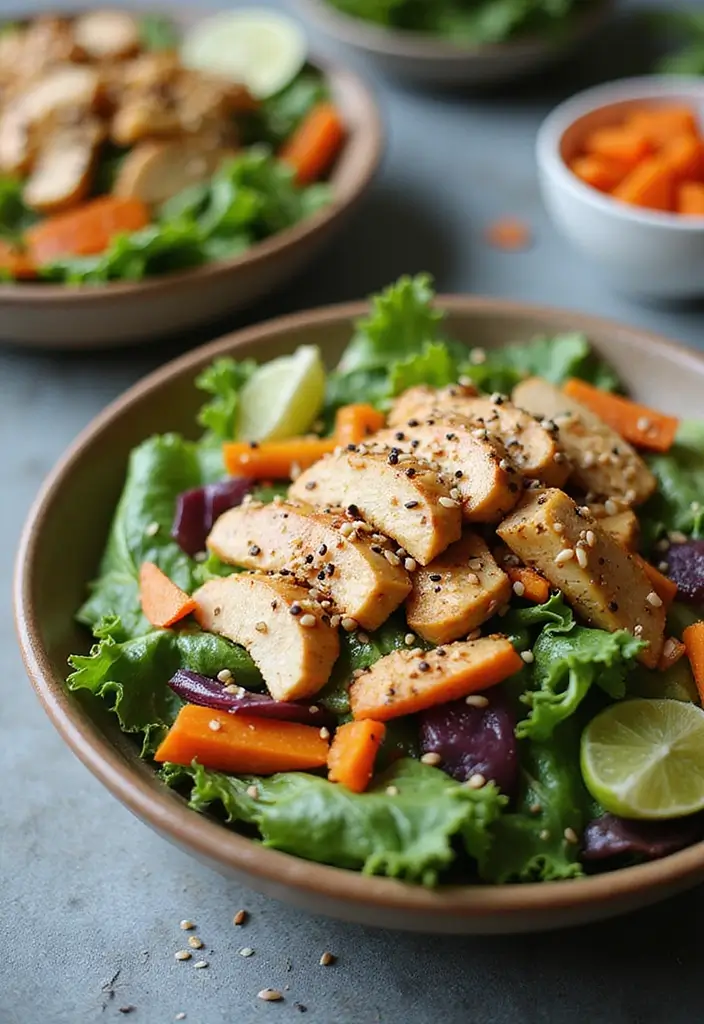 29 Easy Healthy Salad Recipes That Burst With Fresh Flavor - 2. Asian Sesame Chicken Salad