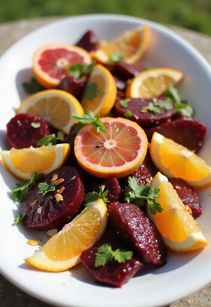 29 Easy Healthy Salad Recipes That Burst With Fresh Flavor - 22. Beet and Citrus Salad