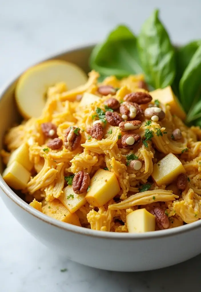 29 Easy Healthy Salad Recipes That Burst With Fresh Flavor - 26. Curried Chicken Salad