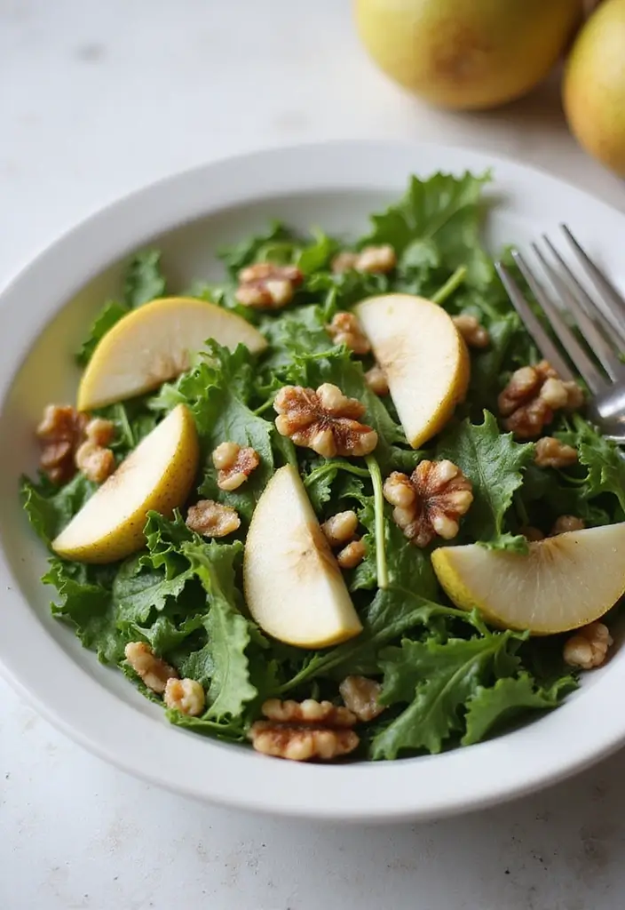 29 Easy Healthy Salad Recipes That Burst With Fresh Flavor - 27. Arugula Salad with Pears and Walnuts