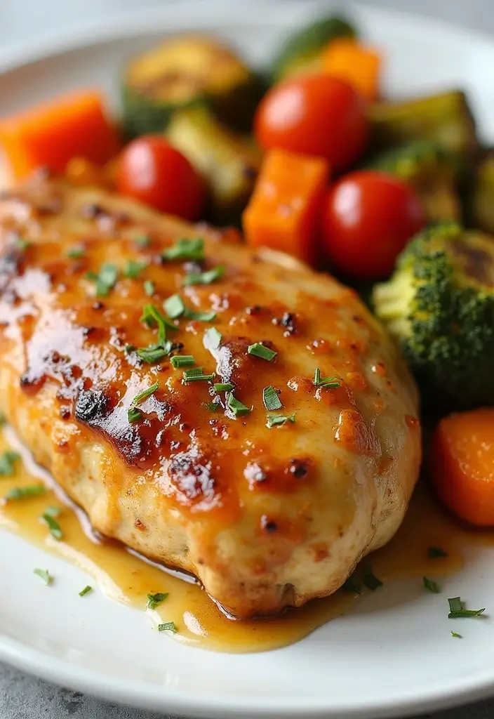 29 Healthy Baked Chicken Recipes That Are Simple and Delicious - 17. Maple Mustard Baked Chicken