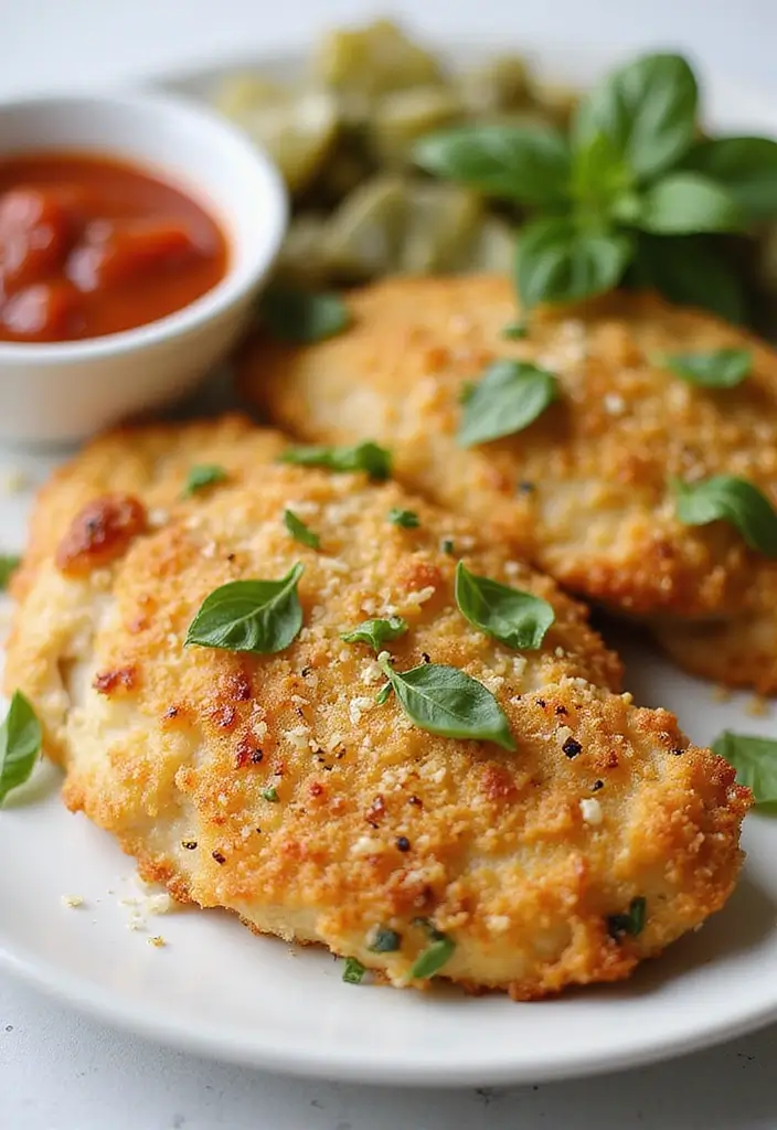 29 Healthy Baked Chicken Recipes That Are Simple and Delicious - 3. Italian Parmesan Crusted Chicken