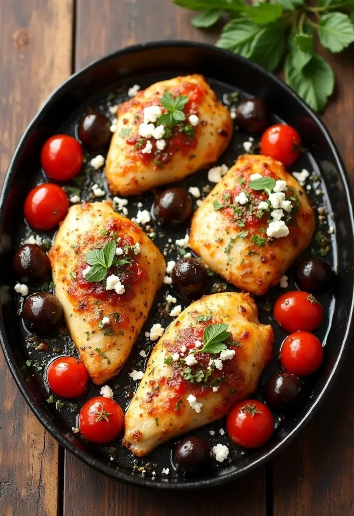 29 Healthy Baked Chicken Recipes That Are Simple and Delicious - 5. Mediterranean Baked Chicken