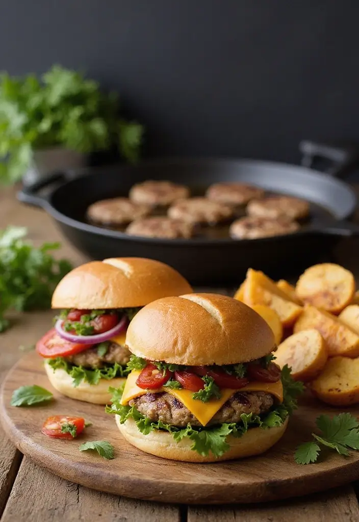 29 Healthy Blackstone Griddle Recipes Full of Flavor - 12. Grilled Turkey Burgers
