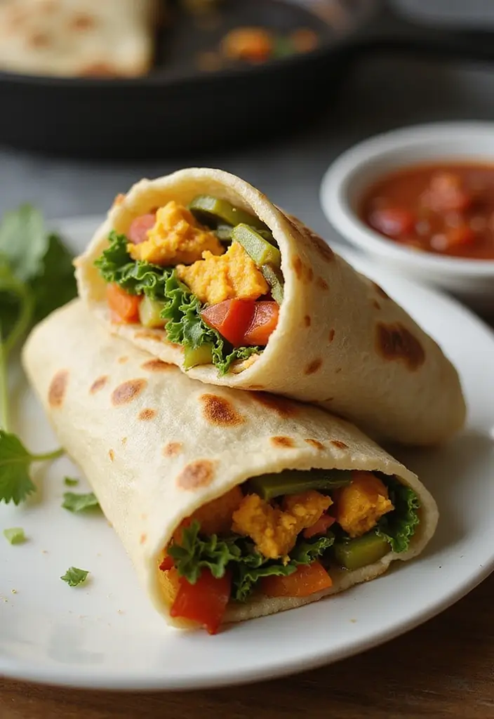 29 Healthy Blackstone Griddle Recipes Full of Flavor - 2. Veggie-Packed Breakfast Burritos