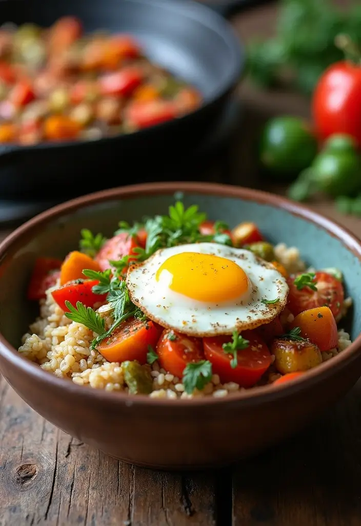 29 Healthy Blackstone Griddle Recipes Full of Flavor - 24. Savory Oatmeal Bowl