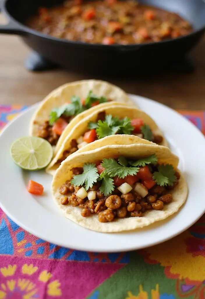 29 Healthy Blackstone Griddle Recipes Full of Flavor - 28. Spicy Lentil Tacos