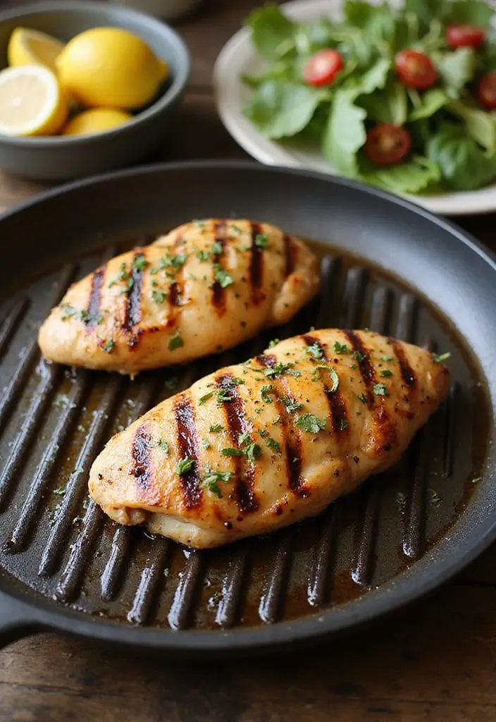29 Healthy Blackstone Griddle Recipes Full of Flavor - 4. Grilled Lemon Herb Chicken