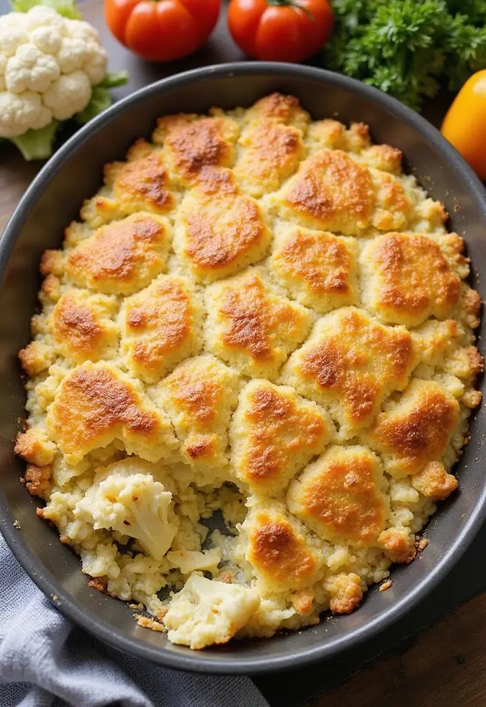 29 Healthy Casserole Recipes for Dinner That Everyone Will Love - 13. Cauliflower Rice Casserole