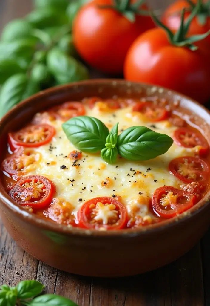 29 Healthy Casserole Recipes for Dinner That Everyone Will Love - 18. Tomato and Basil Casserole