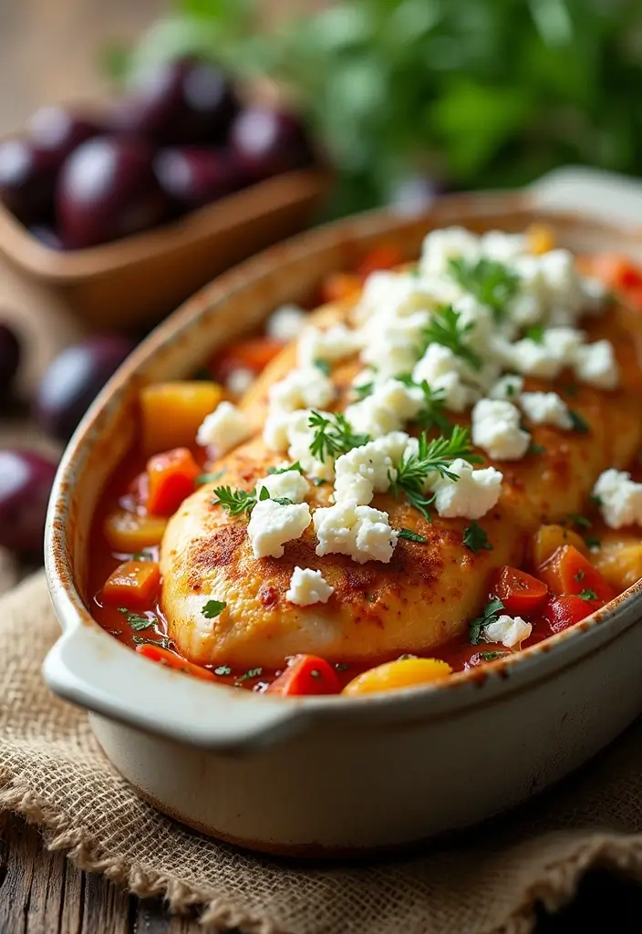 29 Healthy Casserole Recipes for Dinner That Everyone Will Love - 22. Greek Chicken Casserole