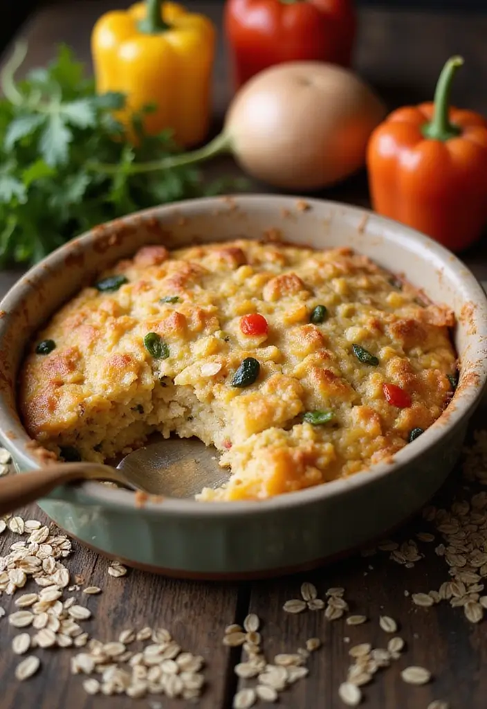 29 Healthy Casserole Recipes for Dinner That Everyone Will Love - 25. Savory Oatmeal Casserole