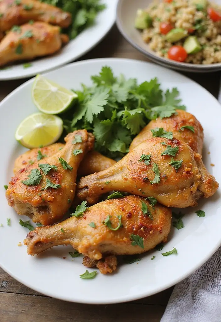29 Healthy Chicken Drumstick Recipes That Are Oven-Ready - 14. Cilantro Lime Drumsticks