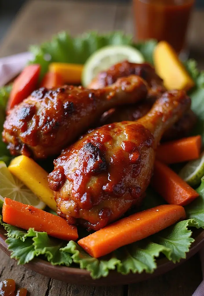 29 Healthy Chicken Drumstick Recipes That Are Oven-Ready - 2. Spicy BBQ Drumsticks