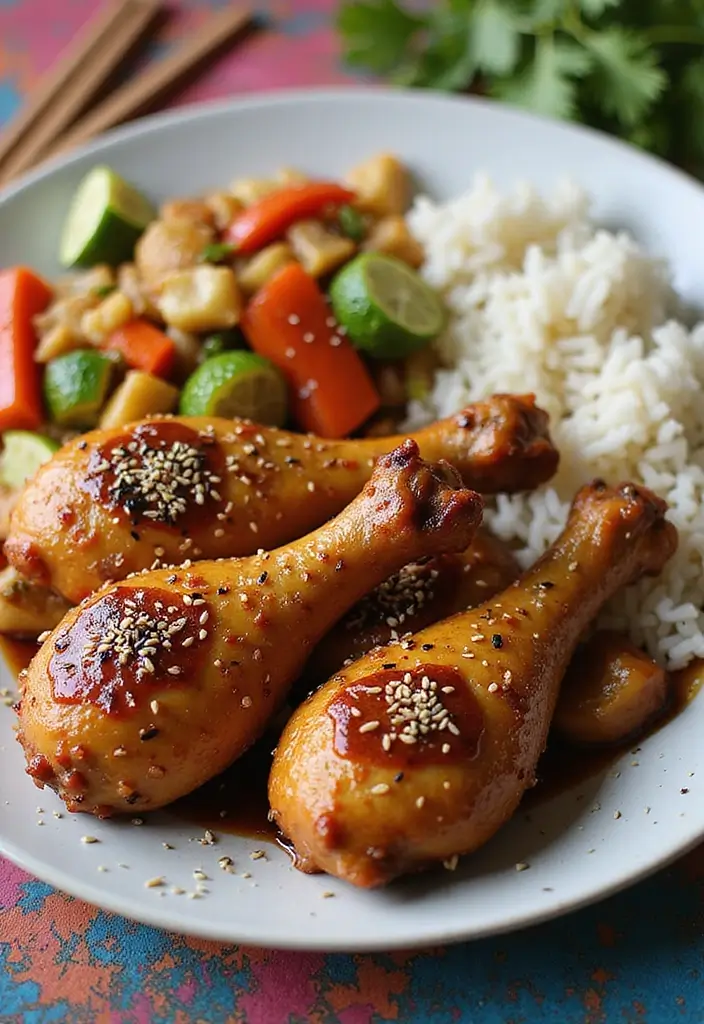 29 Healthy Chicken Drumstick Recipes That Are Oven-Ready - 27. Sesame Soy Drumsticks