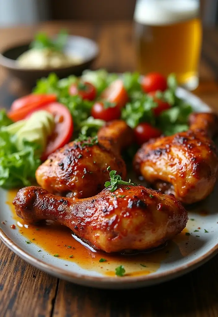 29 Healthy Chicken Drumstick Recipes That Are Oven-Ready - 29. Beer Marinated Drumsticks