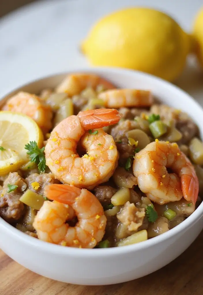 29 Healthy Hamburger Helper Recipes Made From Scratch - 14. Lemon Garlic Shrimp Hamburger Helper