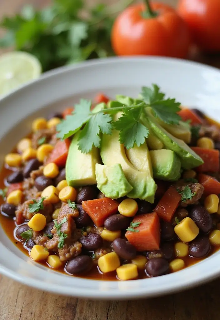29 Healthy Hamburger Helper Recipes Made From Scratch - 23. Black Bean and Corn Vegetarian Hamburger Helper